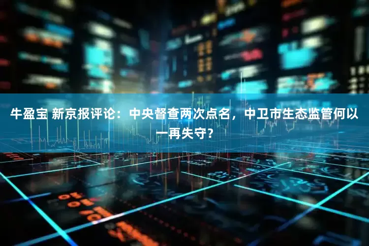 牛盈宝 新京报评论：中央督查两次点名，中卫市生态监管何以一再失守？